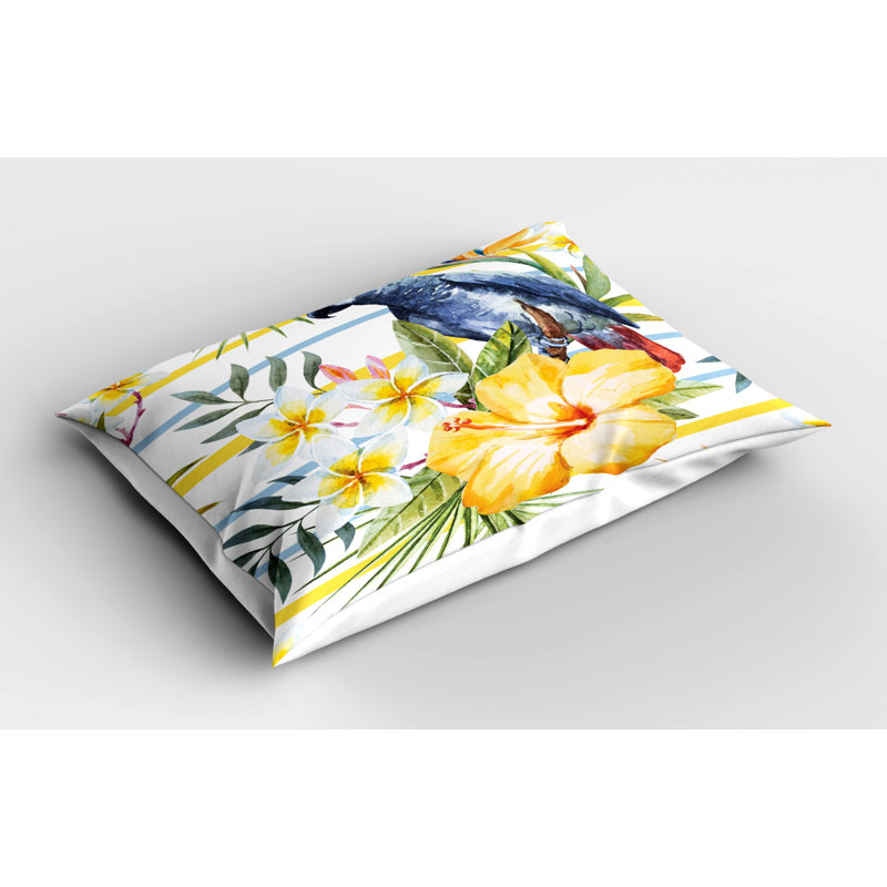 Flowers Polyester Sham Set, Twin