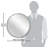 Abdallah Modern/Contemporary Round Metal Wall Mirror 24 Inches-440350904