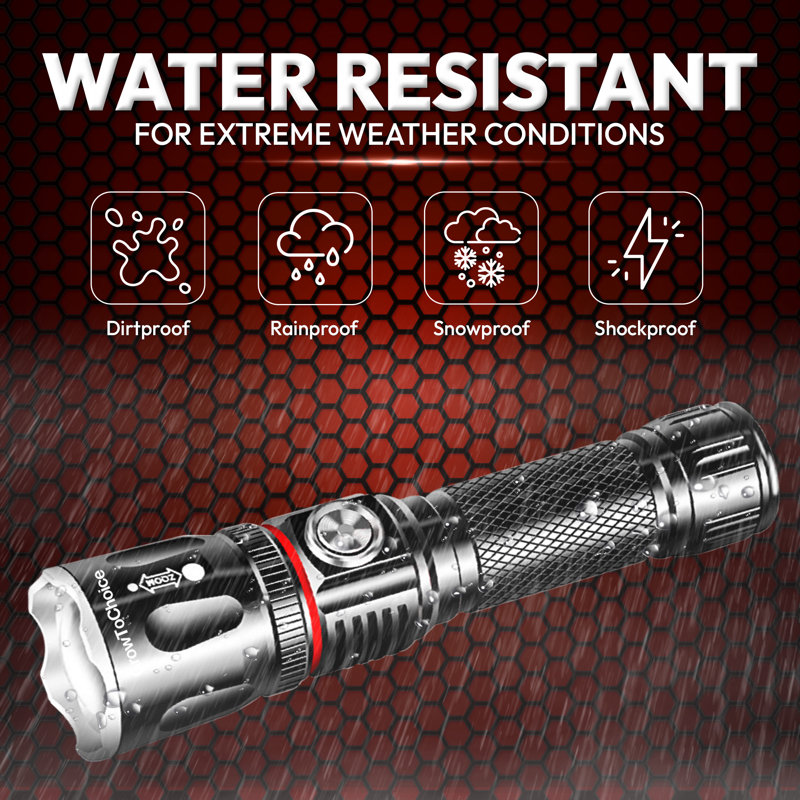 5.5'' Battery Powered Integrated LED Color Changing Flashlight