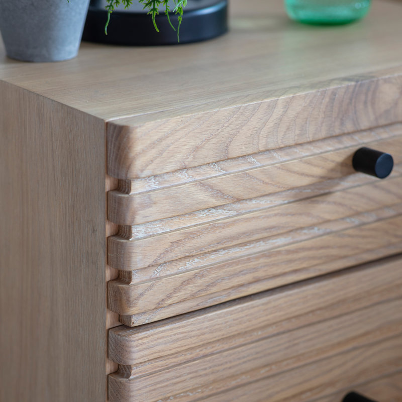Greggery 40cm W Solid Wood Bedside Table