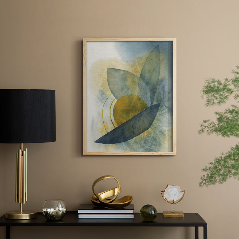 Solar Shapes II Framed Print - Solid Wood