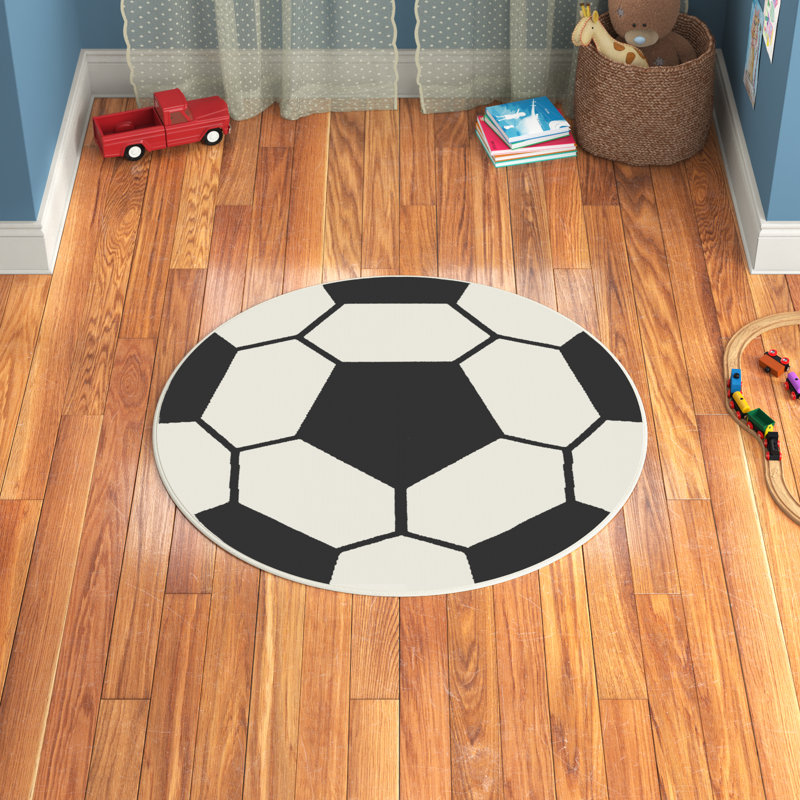 Abram Black Kids Area Rug