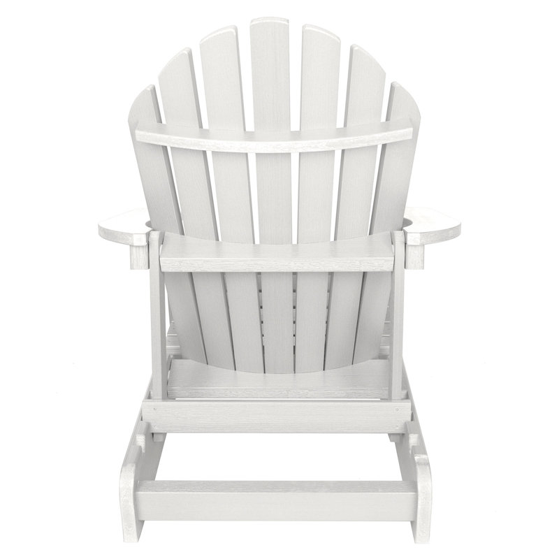 Anette Outdoor Adirondack Chair, White