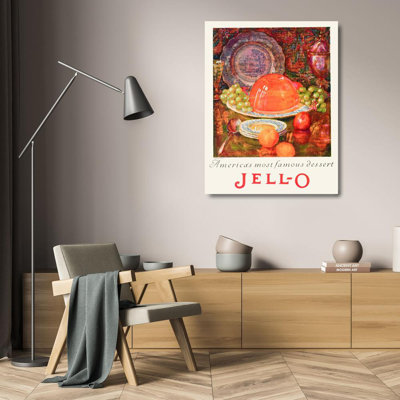 «Jell-O, America's Most Famous Dessert» par MuseumPrints - Art mural sur toile tendue avec châssis