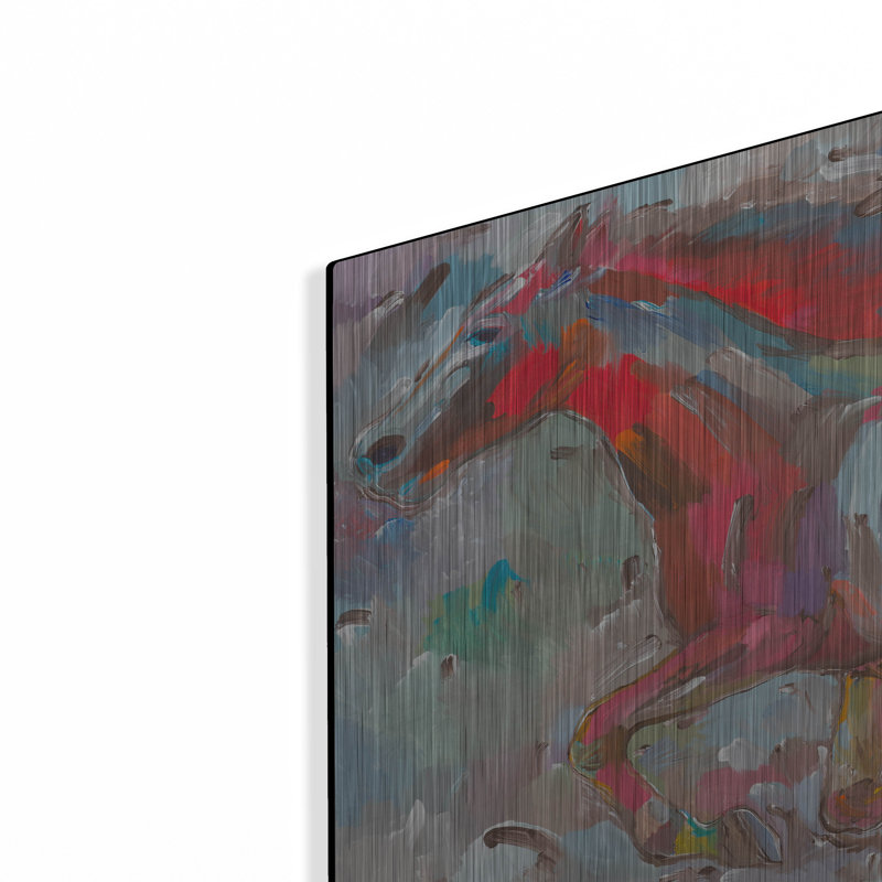 «Fiery Runner» par Hooshang Khorasani, H 16 po x l 24 po