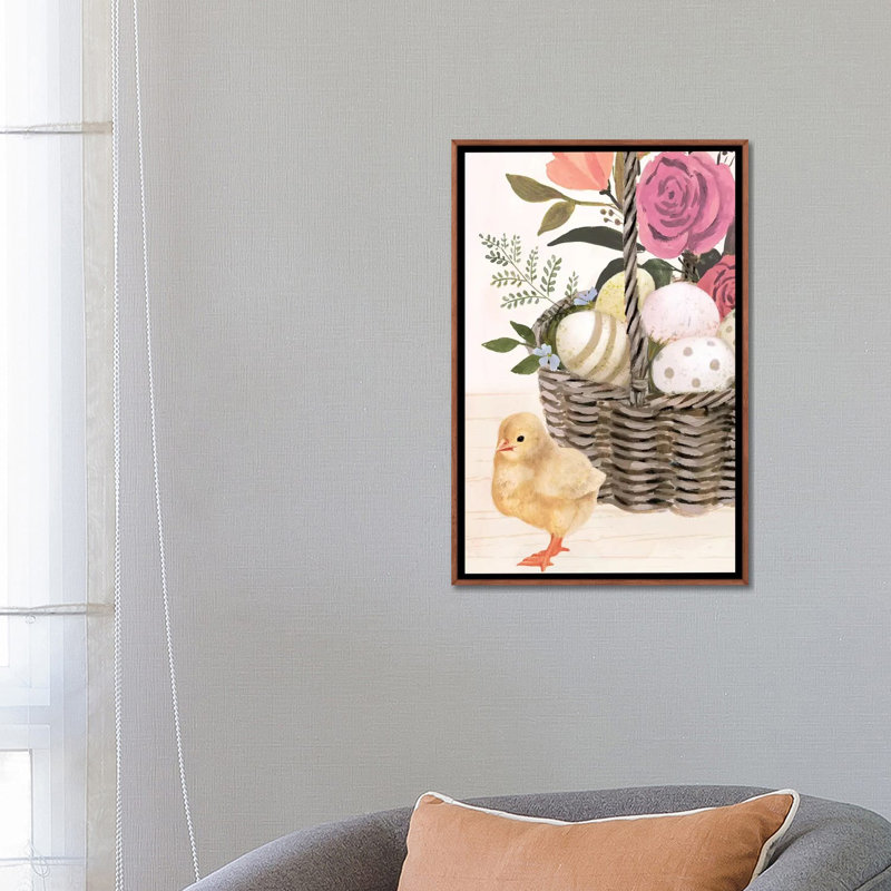 «Spring on the Farm Collection B» par Victoria Borges - reproduction imprimée, Aucun mat, H 26 po x l 18 po x 1,5 po