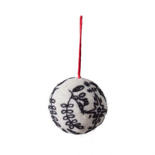 The Holiday Aisle® Fabric Ball Ornament 