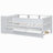 Multi-Functional Twin Daybed With Drawers And Trundle,  Headboard Storage And Tables, USB Charging Station, White