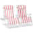 Flamingo/White Striped selected