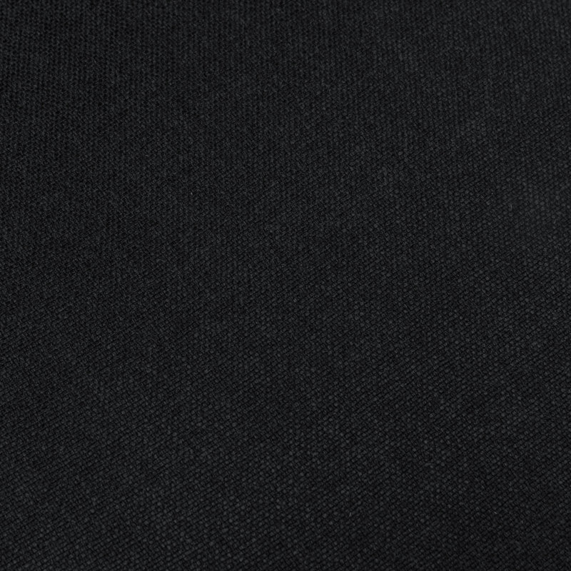 Black Performance Fabric Swivel Counter Stools with Nail Head Trim