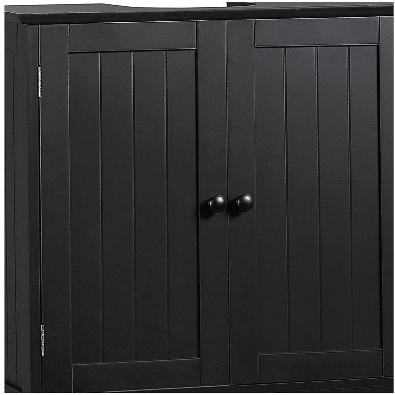 Armoire de salle de bain sous le comptoir avec 2 portes et tablettes