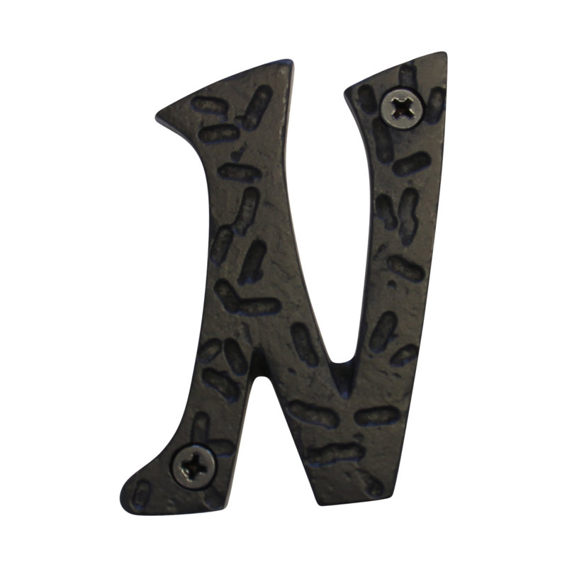 3'' H Metal House Letter, N
