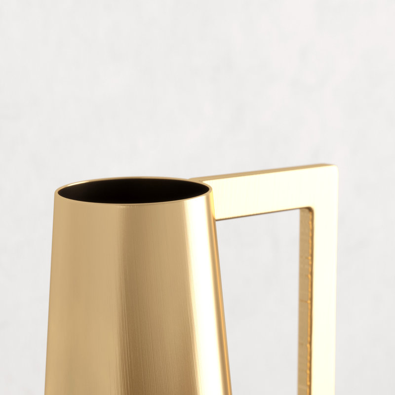 Fratar Iron Floor Vase, Gold