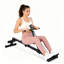 Rameur compact à usage domestique - capacité de 276 lb, entraînement complet du corps, conception peu encombrante, noir