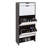 MDF Wood 3 Tier Tipping Bucket Shoe Storage Cabinet-1689610356