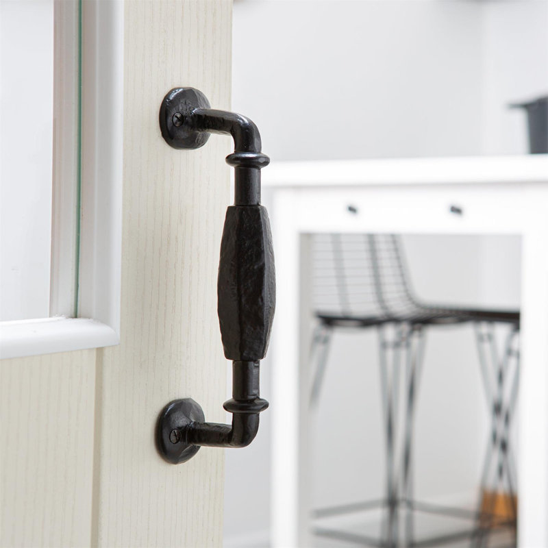 Hammer & Tongs Offset Wrought Iron Door Handle