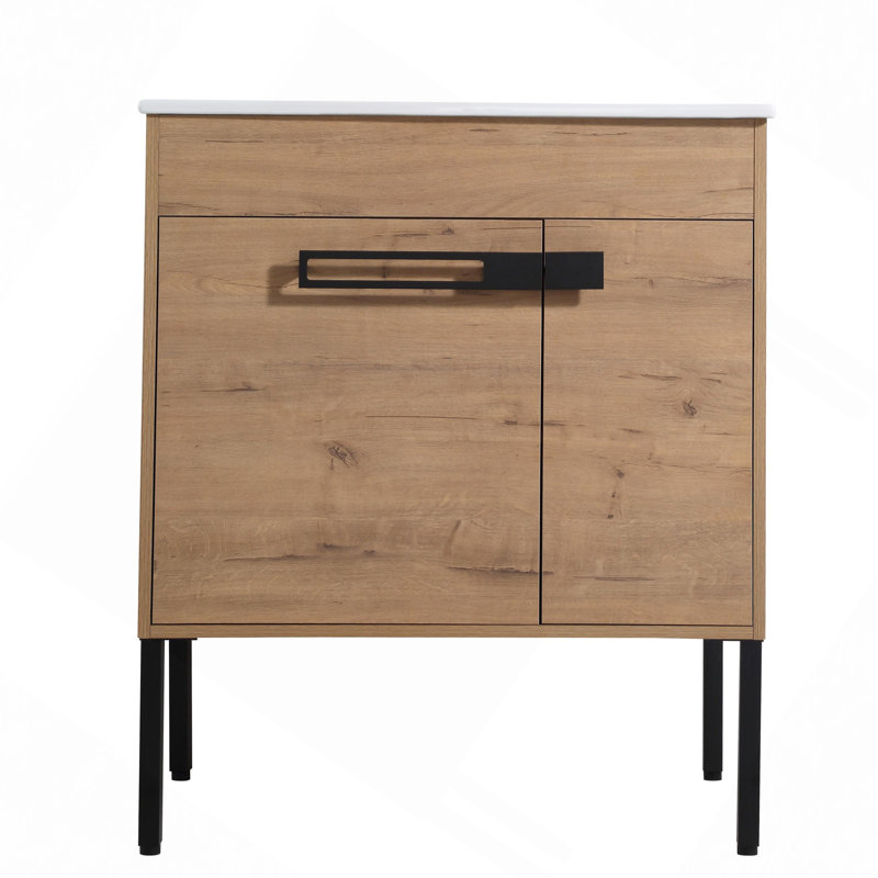 Meuble-lavabo de 30 po avec lavabo, meuble-lavabo autoportant ou flottant