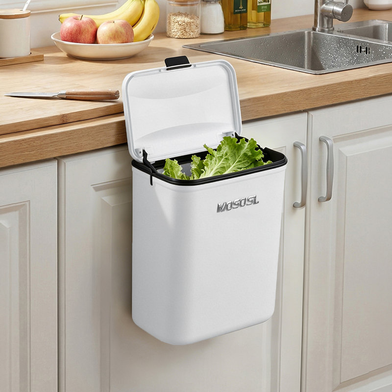 PP Waste Bin, Ivory