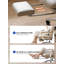 Chaise de bureau ergonomique inclinable avec accoudoirs et base roulante