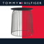 Tommy Hilfiger Wallace Geometric Accent Side Table with Black Metal Cage Design, Luxe Nightstand for Living Room, Black