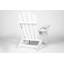 Ensemble de chaises pliantes Adirondack avec table d'appoint, durable et confortable pour une utilisation extérieure toutes saisons, blanc (2 chaises et 1 table)