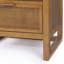 Table de chevet en bois massif Ameer Medern Boho avec 2 tiroirs profonds, incrustation en rotin pour l'organisation et le rangement des chambres-118226027