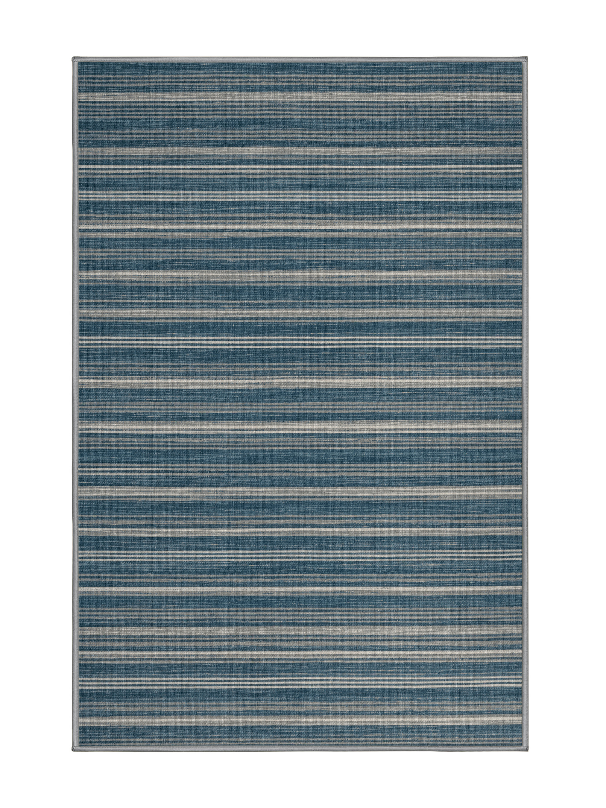 Hokku Designs Machine Washable Horizontal Stripes Green Area Rug | Wayfair