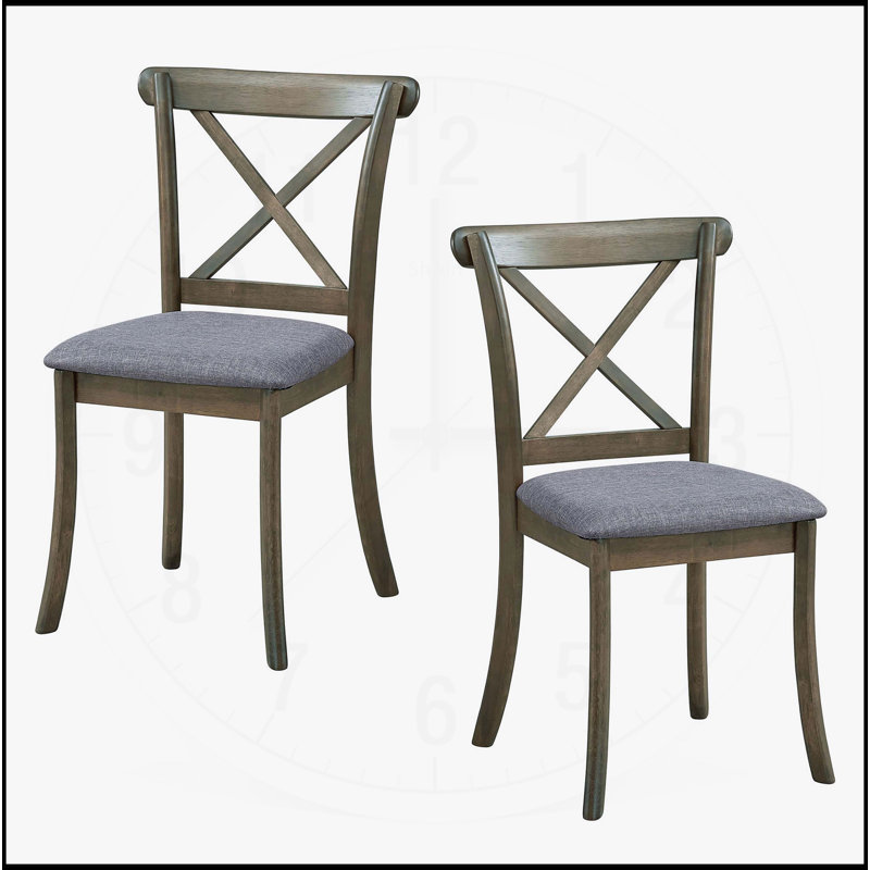 Ensemble de 2 chaises de salle à manger en bois, Chêne