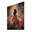 Portrait de femme romantique rose sur bois-1258459398