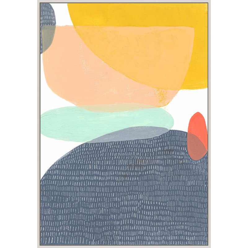 Lava 1 par Andrea Stokes - Art mural encadré, Impression blanche sur toile encadrée, H 38 po x l 26,5 po