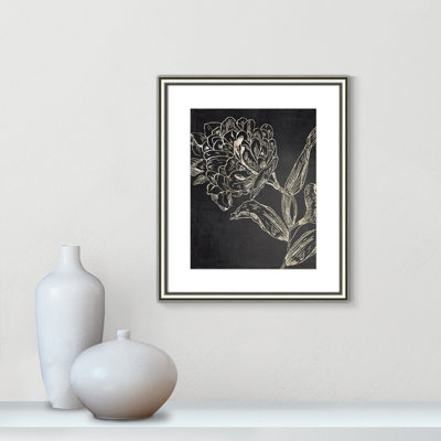 Clarendon Golden Flower Folklore II by Asia Jensen - Picture Frame Graphic Art