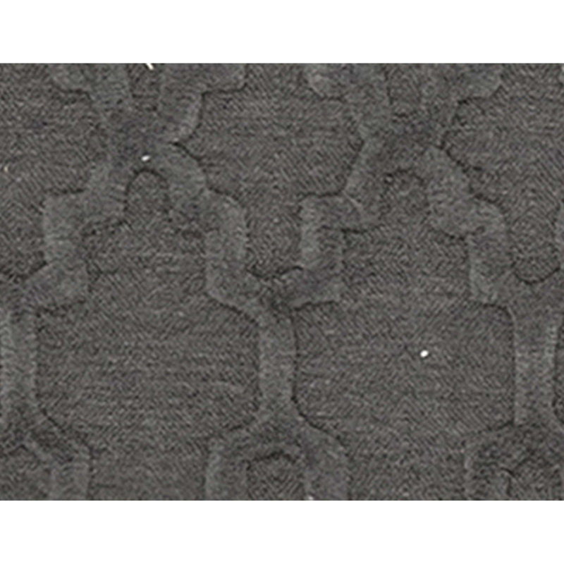 Wool Geometric Area Rug in Gray