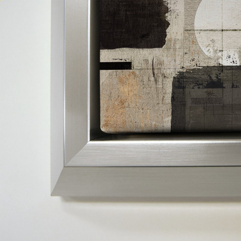 «Fall Moon II» par Susan Jill - Impression sur toile, Silver, 34" H x 34" W