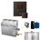 MS 7.5 kW (7500 W) Steam Shower Generator Package with square iTempo Control   and Accessories
