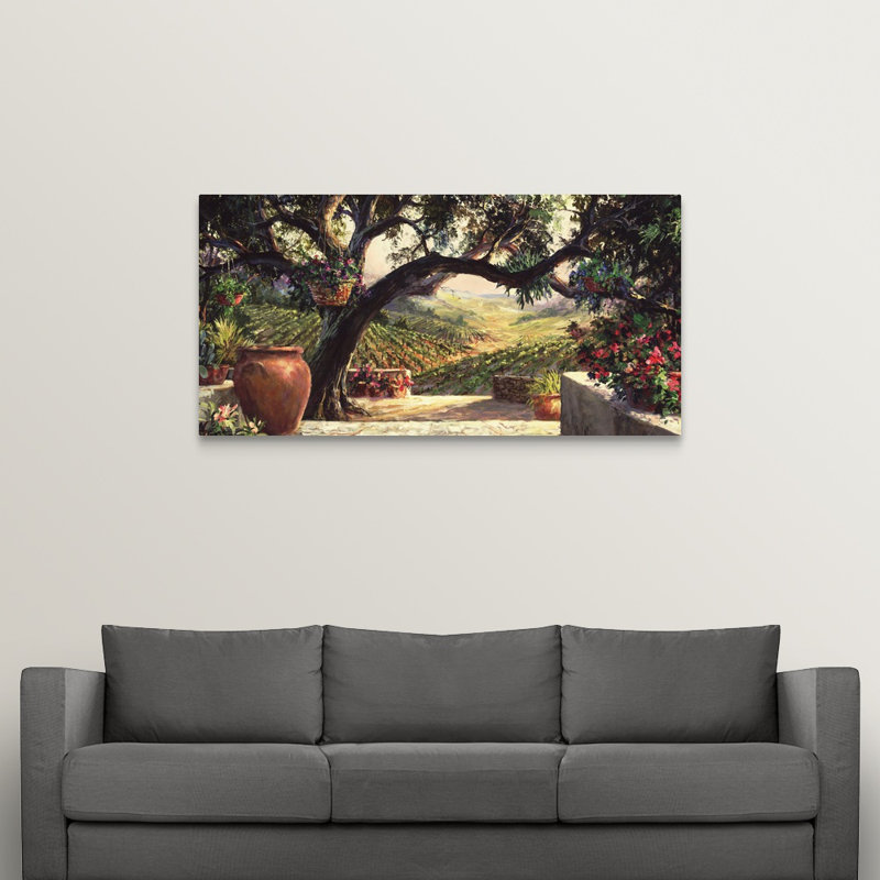 «Zack Napa Patio» par Art Fronckowiak - impression, H 30 po x l 60 po x P 1,5 po, Toile