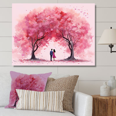 Couple Love Under The Tree I - Romantic Landscape Wall Art