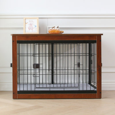 Cristelle Metal Furniture Style Crate with 3 Doors
