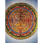 Life Chakra Mandala avec Halo (Brocadeless Thangka)