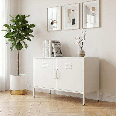 Metal storage cabinet