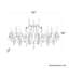 Renaissance 12 Light 56in x 34in Linear Chandelier in Antique Silver with Clear Heritage Handcut Crystals-1880195525