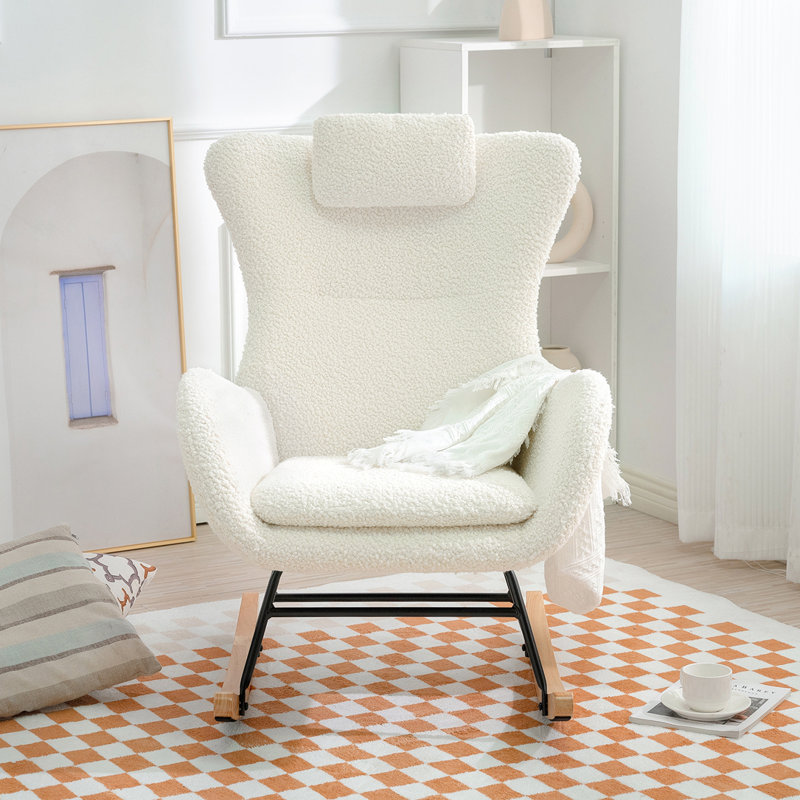 Chaise berçante Khmari, Blanc