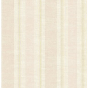 Papier peint rayé en lin Seaonia Designs