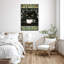 Impression sur toile, "Chat noir que je veux être une belle personne"-318156362