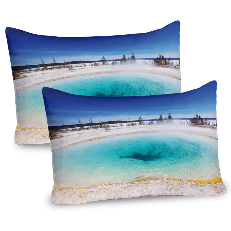 Ensemble de 2 taies décoratives Ambesonne Yellowstone