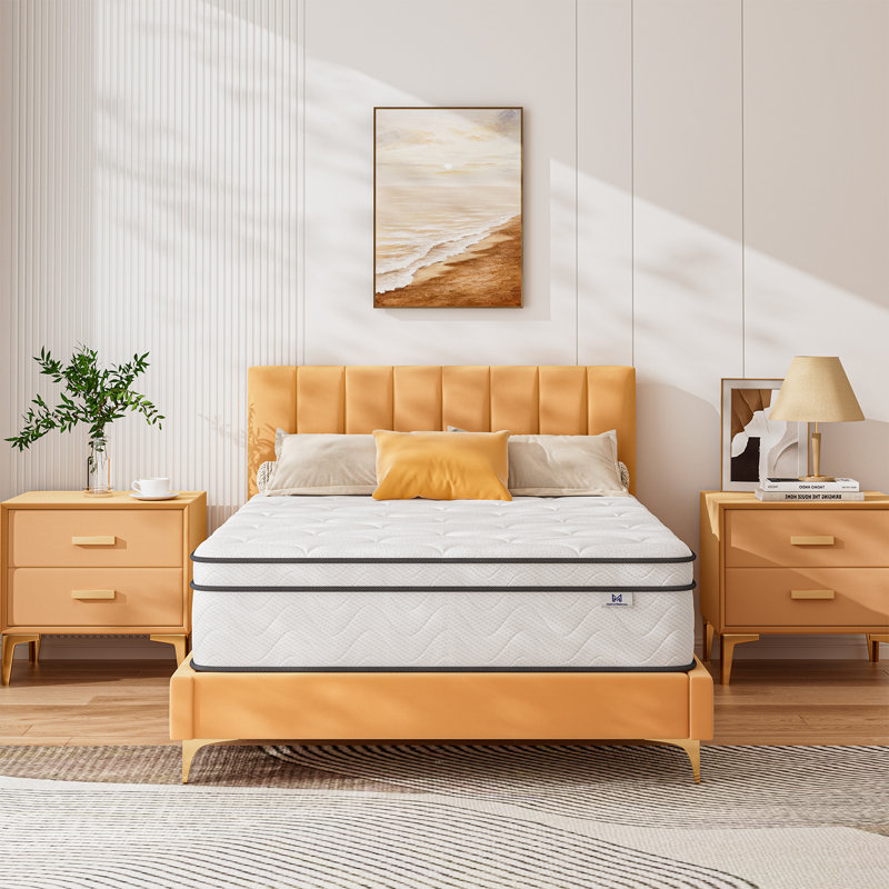 8''/10''/12'' Medium Gel Memory Foam Hybrid Mattress, In A Box, OEKO-TEX® Certified, Full, 12"