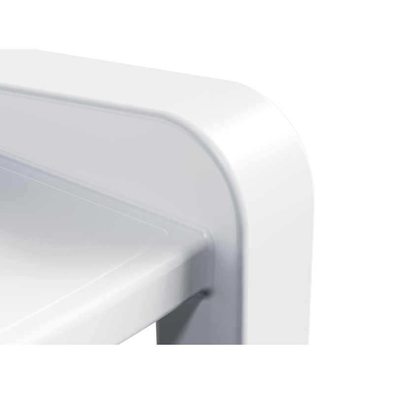 Deck Outdoor Chaise Lounge, Highcloue White