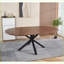 Table basse extensible en MDF avec pieds en métal - peu encombrante pour la salle à manger / bureau, l'écurie Facile à assembler