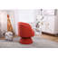 Fauteuil d'appoint pivotant, fauteuil demi-tonneau rond