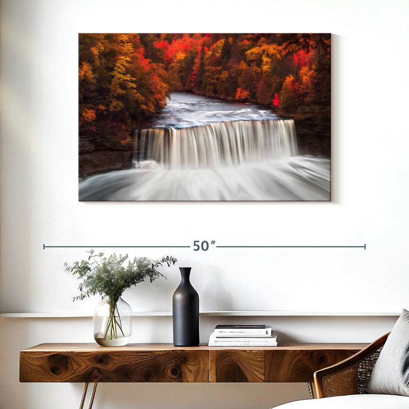 Alvord Tahquamenon Falls en automne, H 26 po x l 39 po
