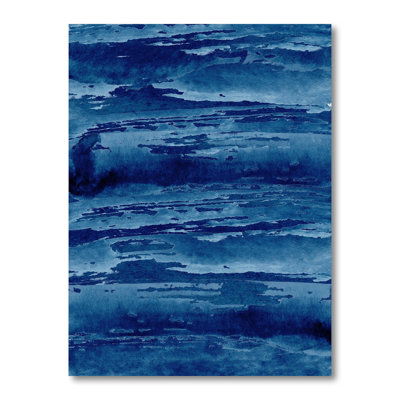 Abstrait bleu classique I - Peinture sur toile